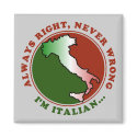 Stubborn Italian Funny magnets