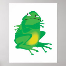 stubborn little frog print