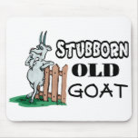 Stubborn Old Goat Mouse Pads