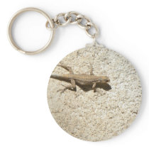 Stucco lizard keychain