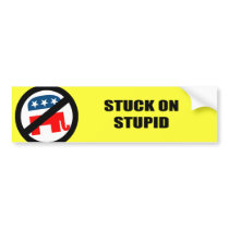 Stuck on Stupid Bumper Sticker