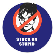 Stuck on Stupid Round Sticker