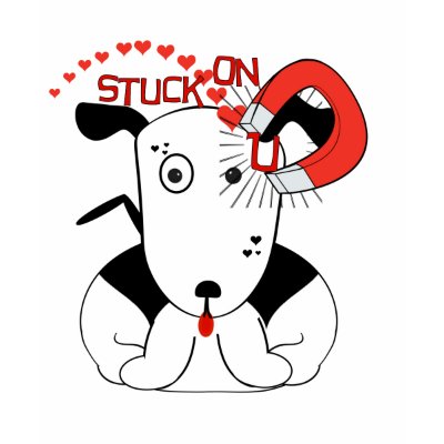 Stuck On U- Change Background color Tee Shirts by samack