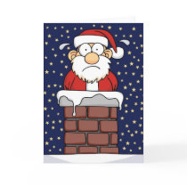Stuck Santa cards by wislander Stuck Santa cards