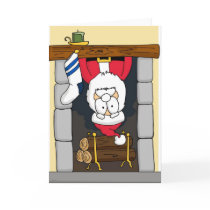 Stuck Santa cards by wislander Stuck Santa cards