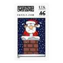 Stuck Santa postage by wislander Stuck Santa postage