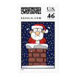 Stuck Santa Postage Stamps