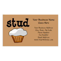 Stud Muffin, Cute Funny Baked Good Business Cards