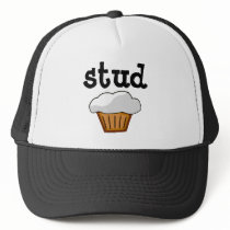 Stud Muffin, Cute Funny Baked Good Mesh Hat