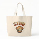 Stud Muffin Wash Design Tote Bag