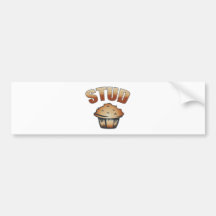 Stud Muffin Wash Design Bumper Stickers