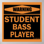 Student Bass Player Posters