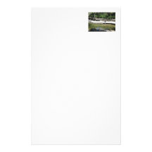 Student Cools Feet in San Luis Obispo Creek Customized Stationery