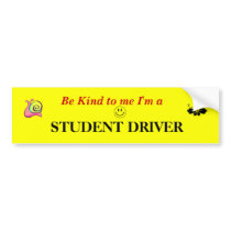 Student Driver bumper stickers