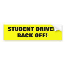 Student Driver Bumper Sticker bumper stickers by Mousefx Student Driver Bumper Sticker bumper stickers