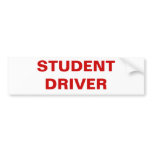 STUDENT DRIVER BUMPER STICKER