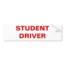STUDENT DRIVER bumper stickers by vkm416 STUDENT DRIVER bumper stickers