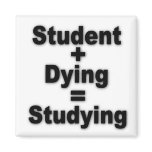 Student Dying Studying magnets