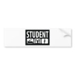 student icon bumper sticker