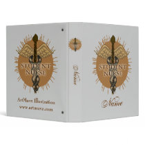 Student Nurse Caduceus binders