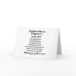 Student Nurse Diagnosis: Stress Cards