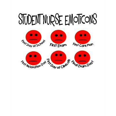 STUDENT NURSE EMOTICONS T SHIRT by gailg1957
