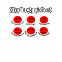 STUDENT NURSE EMOTICONS t-shirts