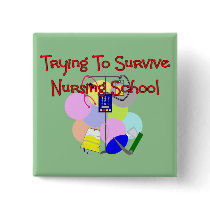 Student Nurse gifts buttons