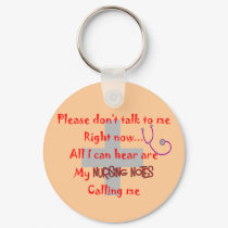Student Nurse "Nursing Notes" Funny T-shirt keychains