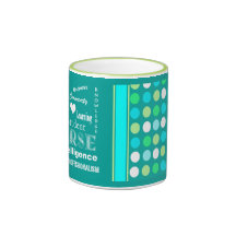 Student Nurse Pride-Attributes+Heart/Aqua Blue Coffee Mug