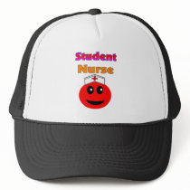 Student Nurse RED SMILEY with Nurse Cap hats by gailg1957 Student Nurse RED SMILEY with Nurse Cap hats