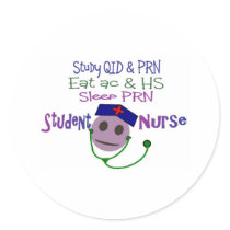 Student Nurse Smiley Gifts---Hilarious stickers by gailg1957 Student Nurse Smiley Gifts---Hilarious stickers