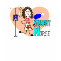 STUDENT NURSE stick figure t-shirts