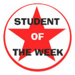 Student Of the Week School Sticker