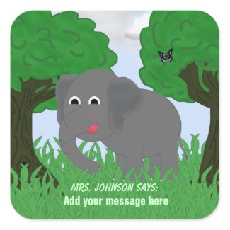 Student or Patient Elephant Stickers sticker