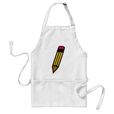student school pencil apron