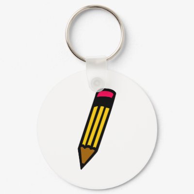 student school pencil key chain by Tomaniac