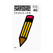 student school pencil postage by Tomaniac student school pencil postage