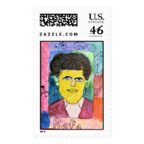 Student Self Portrait Art #202-11 Postage