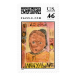 Student Self Portrait Art #202-5 postage