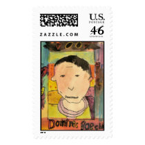 Student Self Portrait Art #202-6 Postage