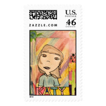 Student Self Portrait Art #202-8 Stamp