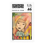 Student Self Portrait Art #202-8 postage