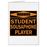 Student Sousaphone Player Greeting Cards