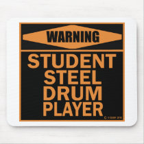 Student Steel Drum Player Mousepads