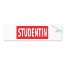 studentin icon bumper stickers