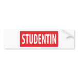 studentin icon bumper stickers