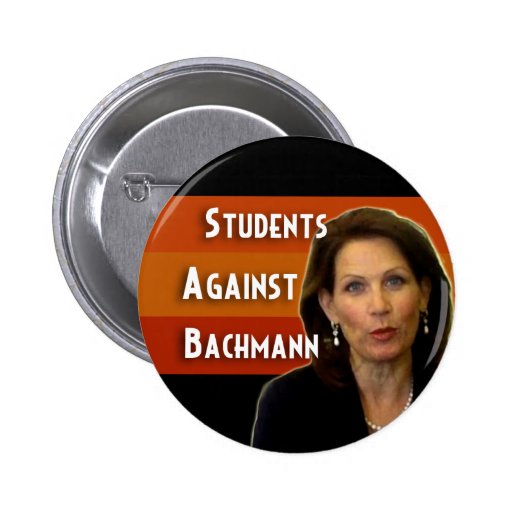 Students Against Bachmann campaign button