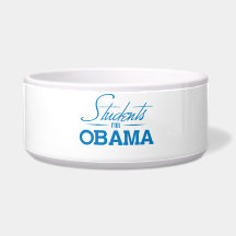 STUDENTS FOR OBAMA -.png Pet Water Bowls