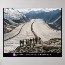 Students observe the Gilkey Trench in Alaska Print